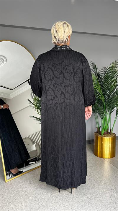 Selma Büyük Beden Saten Şık Elbise