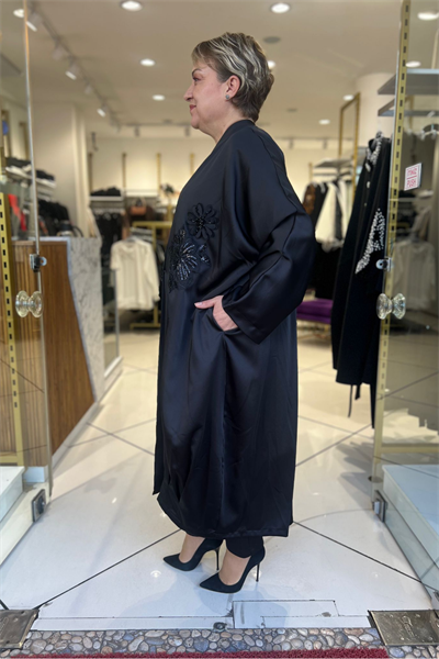 Selma Büyük Beden Saten Şık Kap