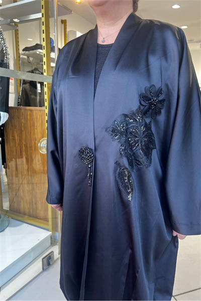 Selma Büyük Beden Saten Şık Kap