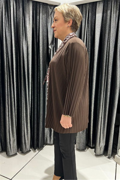 Selma Büyük Beden Şık Bluz - Fular Hediyeli