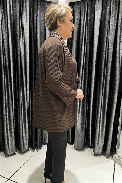 Selma Büyük Beden Şık Bluz - Fular Hediyeli