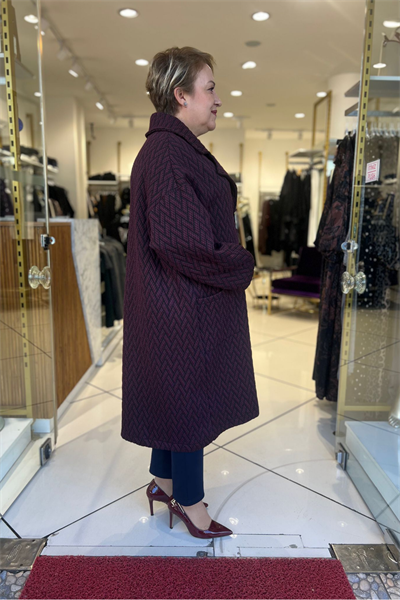 Selma Büyük Beden Şık Mont/Kaban