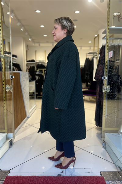 Selma Büyük Beden Şık Mont/Kaban