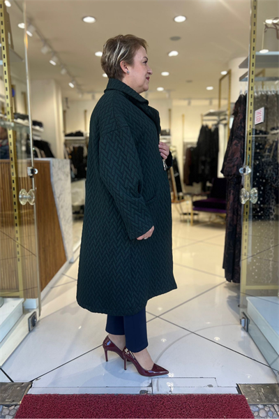 Selma Büyük Beden Şık Mont/Kaban