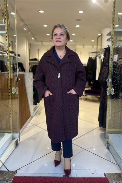 Selma Büyük Beden Şık Mont/Kaban