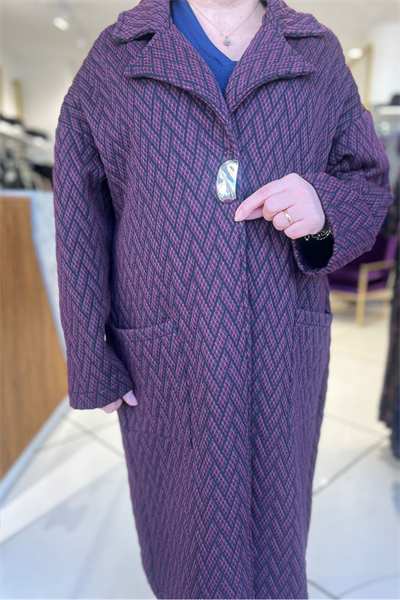 Selma Büyük Beden Şık Mont/Kaban