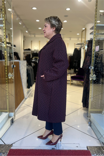 Selma Büyük Beden Şık Mont/Kaban