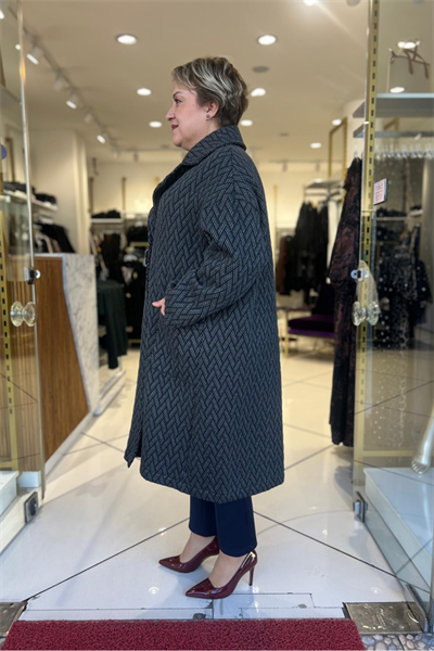 Selma Büyük Beden Şık Mont/Kaban