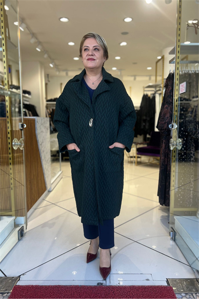 Selma Büyük Beden Şık Mont/Kaban