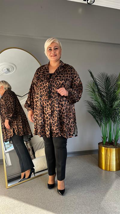 Selma Büyük Beden Şık Salaş Ceket