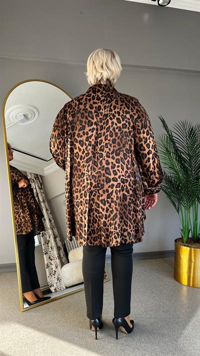 Selma Büyük Beden Şık Salaş Ceket