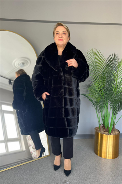Selma Büyük Beden Şık ve Sıcak Kürk