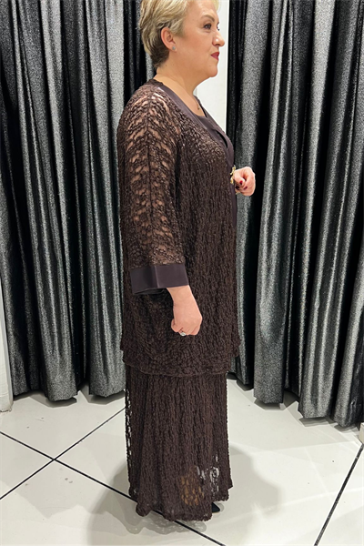 Selma Büyük Beden Siyah Dantel Tunik (Etek Dahil Değildir)