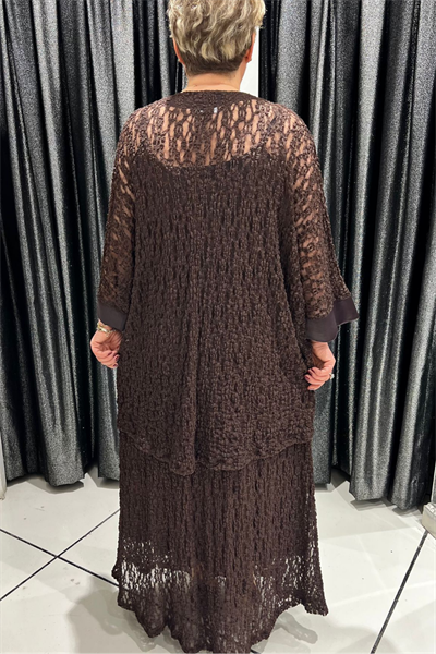 Selma Büyük Beden Siyah Dantel Tunik (Etek Dahil Değildir)