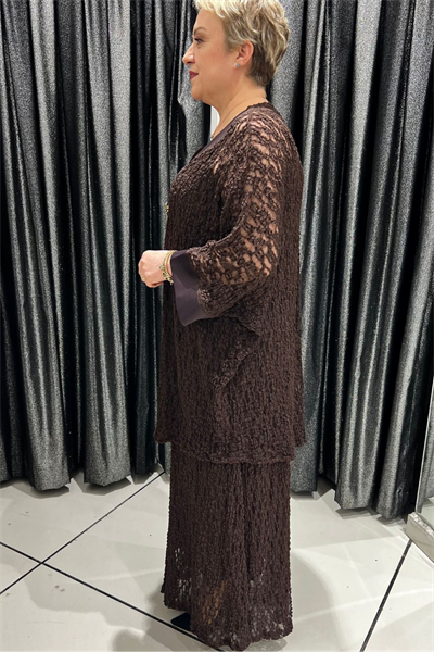 Selma Büyük Beden Siyah Dantel Tunik (Etek Dahil Değildir)