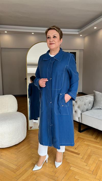 Selma Büyük Beden Spor Dikişli Kap