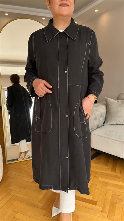 Selma Büyük Beden Spor Dikişli Kap