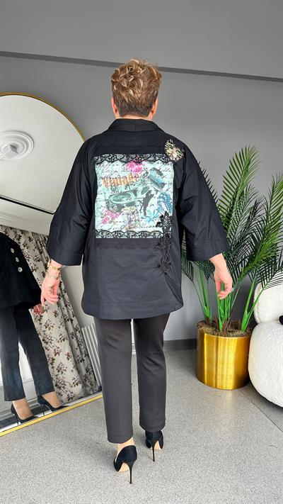 Selma Büyük Beden Spor Poplin Ceket