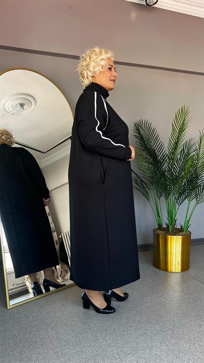 Selma Büyük Beden Spor Reglan Kol Elbise