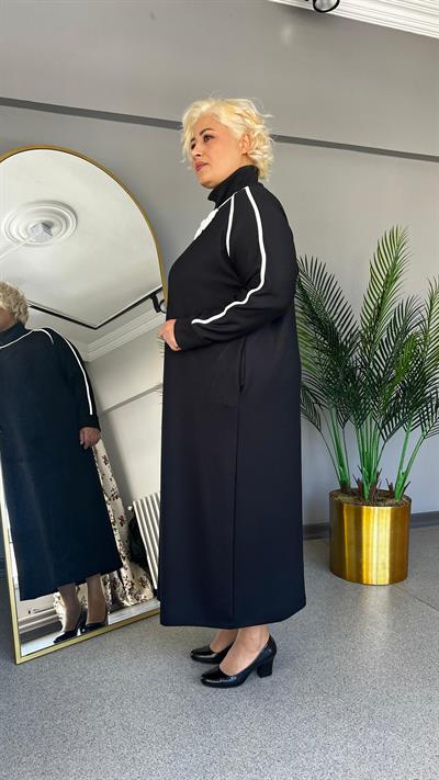 Selma Büyük Beden Spor Reglan Kol Elbise