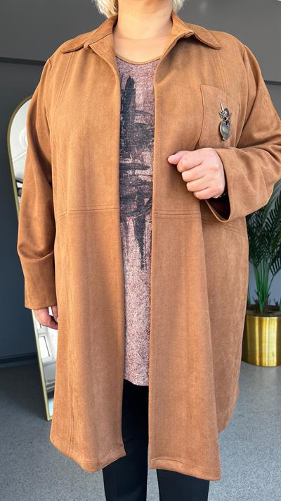 Selma Büyük Beden Süet Takım