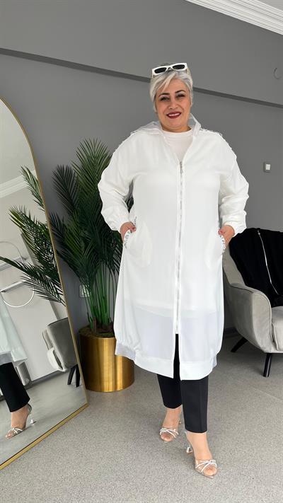 Selma Büyük Beden Taş İşlemeli Kap