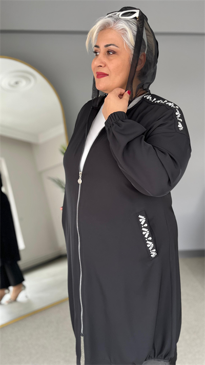 Selma Büyük Beden Taş İşlemeli Kap