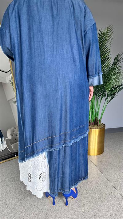 Selma Büyük Beden Tam Boy Ceket