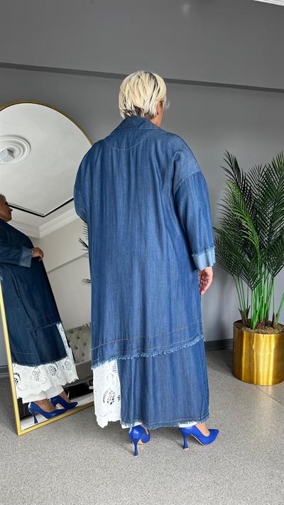 Selma Büyük Beden Tam Boy Ceket