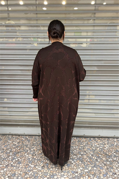 Selma Büyük Beden Tam Boy Tasarım Hırka