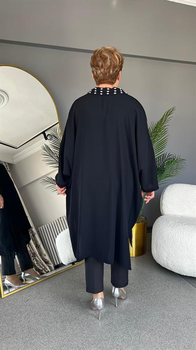 Selma Büyük Beden Taş Detaylı Tunik