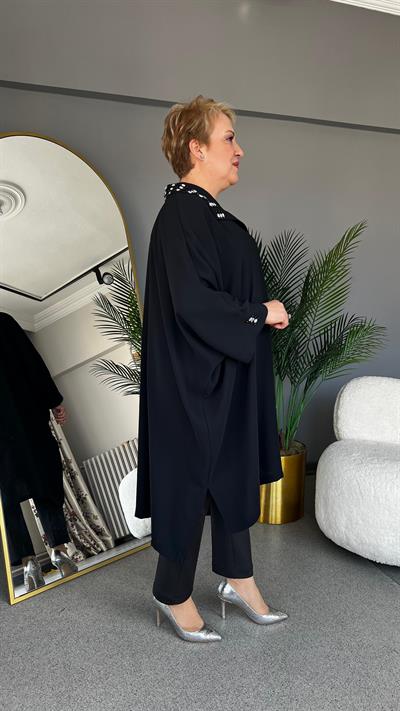 Selma Büyük Beden Taş Detaylı Tunik