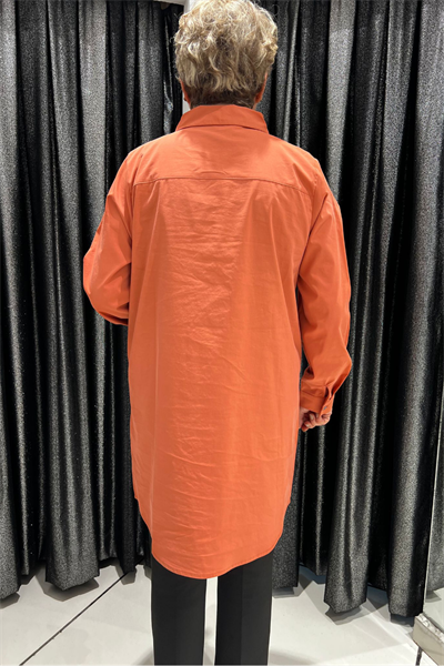 Selma Büyük Beden Taş İşlemeli Yakalı Tunik Gömlek