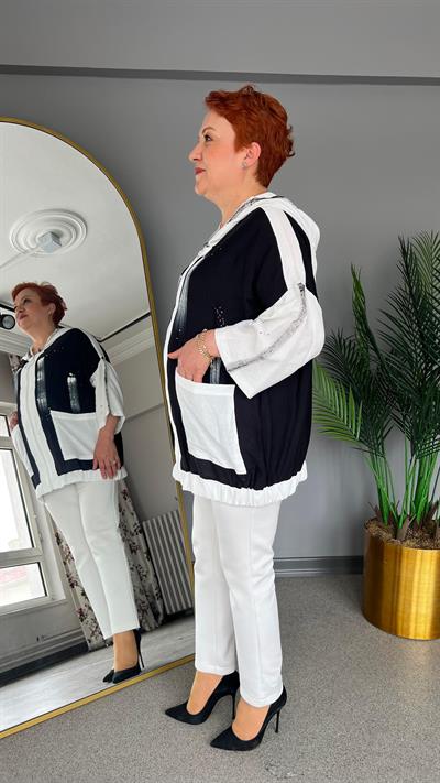 Selma Büyük Beden Tasarım Ceket