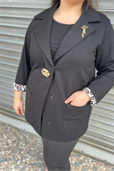 Selma Büyük Beden Tasarım Ceket