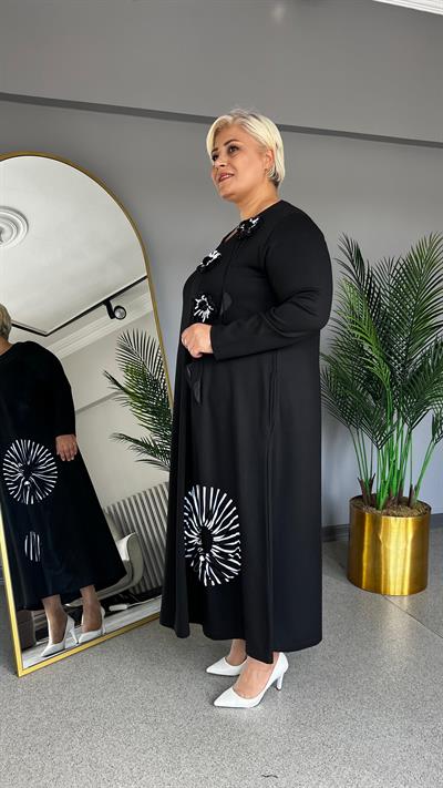 Selma Büyük Beden Tasarım Elbise