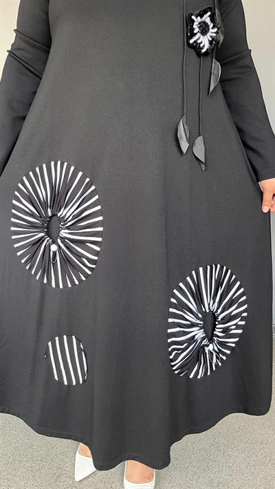 Selma Büyük Beden Tasarım Elbise