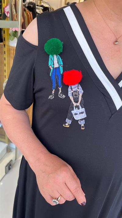 Selma Büyük Beden Tasarım Elbise