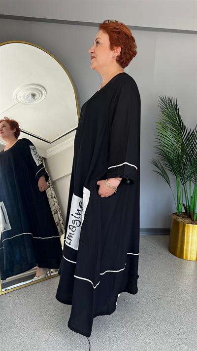 Selma Büyük Beden Tasarım Elbise