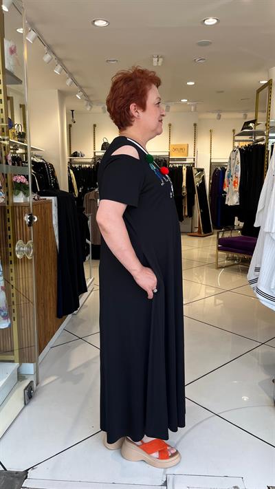 Selma Büyük Beden Tasarım Elbise