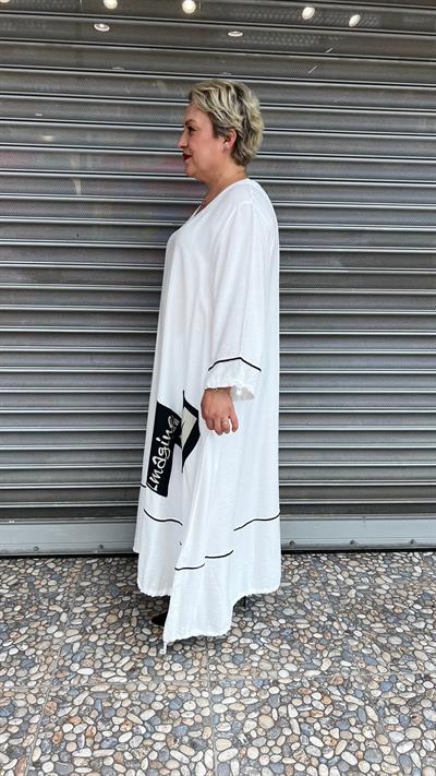 Selma Büyük Beden Tasarım Elbise