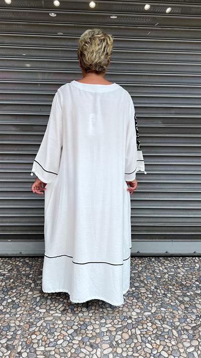 Selma Büyük Beden Tasarım Elbise