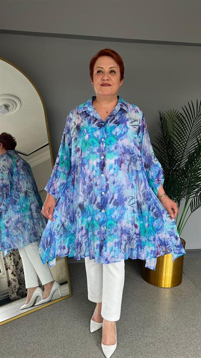 Selma Büyük Beden Tasarım Gömlek