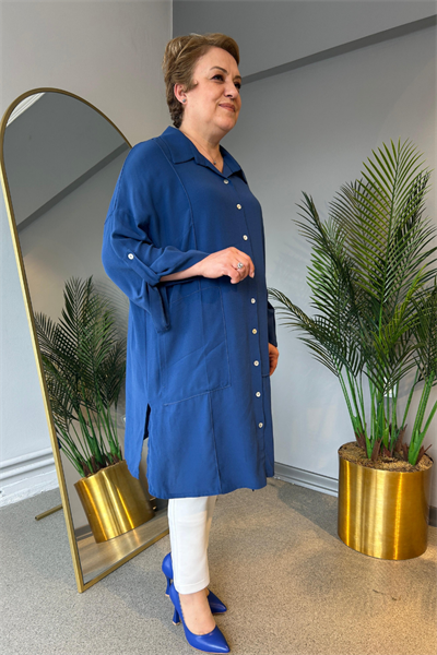 Selma Büyük Beden Tasarım Gömlek