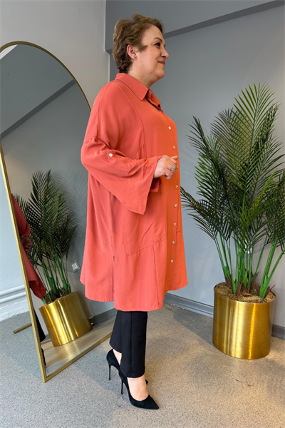 Selma Büyük Beden Tasarım Gömlek