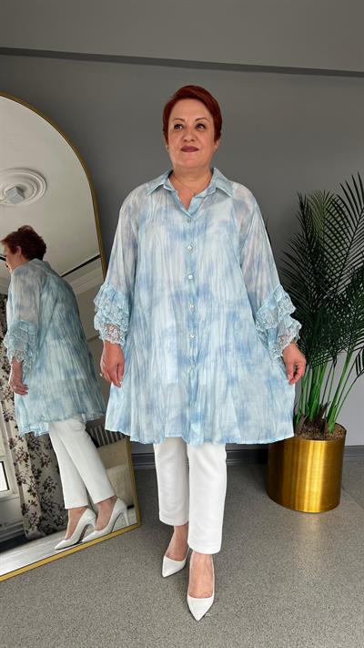 Selma Büyük Beden Tasarım Gömlek