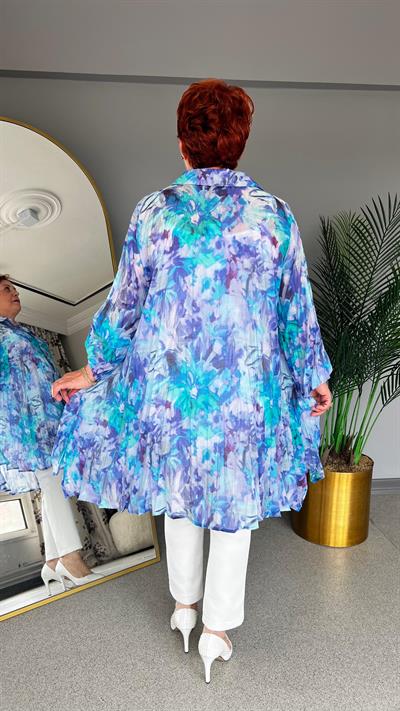 Selma Büyük Beden Tasarım Gömlek