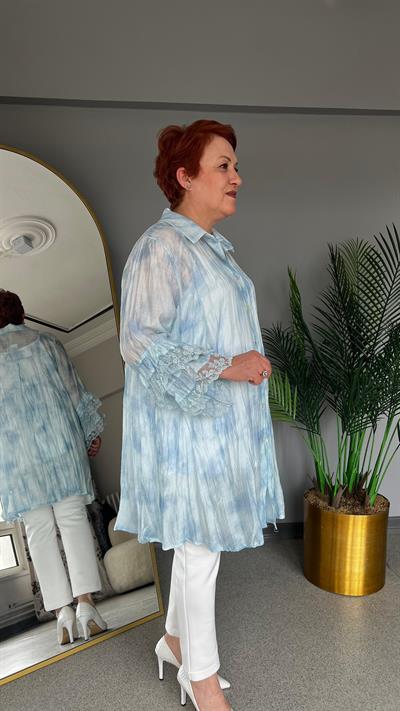 Selma Büyük Beden Tasarım Gömlek