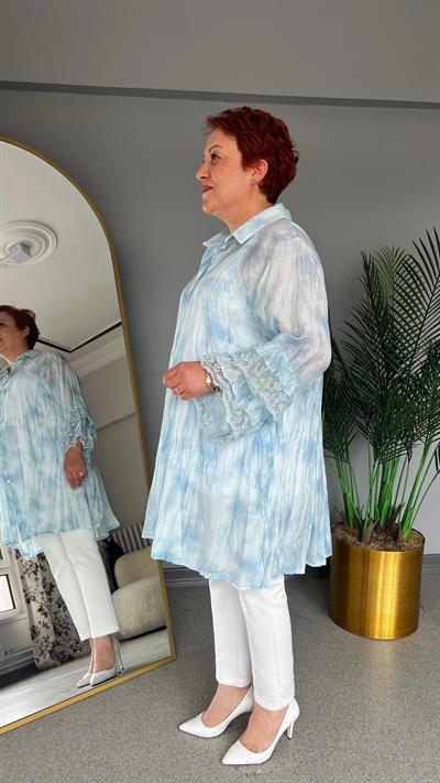 Selma Büyük Beden Tasarım Gömlek