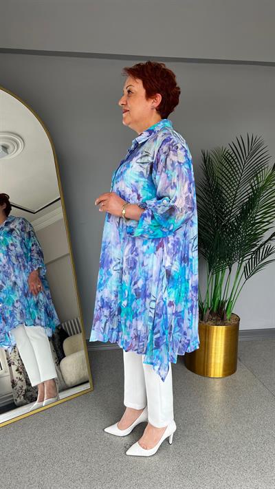 Selma Büyük Beden Tasarım Gömlek